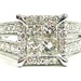  Illuminating 14KT White Gold Diamond Ring