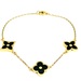  Exquisite 21KT Yellow Gold Floral Bracelet 