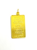  Exquisite .999 Fine Gold Credit Suisse Pendant