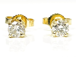  Statement of Sophistication: 14K Yellow Gold Diamond .33 ctw Earrings