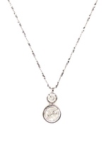  Dashing 18K White Gold Diamond 1.0 ctw Necklace Adjustable Length 14.5"/16"