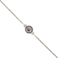 Quiet Luxury: 14K White Gold Diamond .33 ctw Adjustable Bracelet 7"/8.5"