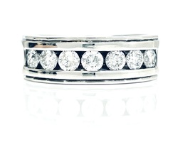  Timeless Beauty: 14K White Gold Diamond .50 ctw Ring Size 8.75