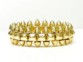  A Statement: 18K Yellow Gold Ring Size 8.5