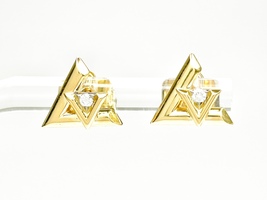 Louis Vuitton Volt One Studs Yellow Gold And Diamond .04 ctw