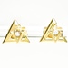 Louis Vuitton Volt One Studs Yellow Gold And Diamond .04 ctw