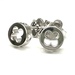 Elegant Louis Vuitton 18K White Gold Empreinte Stud Earrings