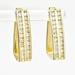  Beautiful 14K Yellow Gold Diamond .60 ctw Huggie Earrings