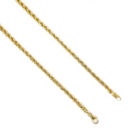  Stunning 18K Yellow Gold Rope Chain 17.5"