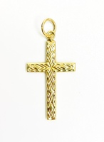  An Emblem Of Faith: 14K Yellow Gold Cross Pendant