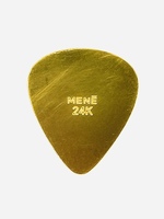  Style and Passion: 24K Yellow Gold Guitar Pick by Mene