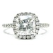  Elegant 14K White Gold Diamond 2.28 ctw Ring (Lab Grown Cushion)