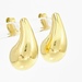  Stylish 18K Yellow Gold Tear Drop Earrings