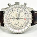 Classy Breitling Navitimer White Men's Chronograph Wristwatch Steel 46MM