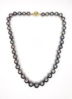  Enchanting 18K Yellow Gold South Sea Pearl and Diamond Necklace