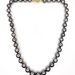 Divine Aura: 14K Yellow Gold South Sea Graduated Pearl and Diamond Necklace