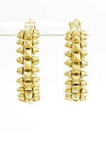  Look Splendor: 18K Yellow Gold Hoops