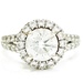  Premium 14K White Gold 2.38ctw Lab Grown Diamond Ring Size 6