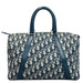 Classy and Functional: Christian Dior Monogram Boston Navy Blue Handbag