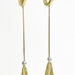  Classic Elegance: 14K Two-Tone Gold Teardrop Dangle Earrings