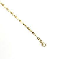 Sophisticated 14K Yellow Gold Adjustable Mirror Chain 18" 17" & 16"