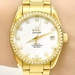 Omega Seamaster Aqua Terra 36.2mm in 18K Gold with Diamond Bezel Mother of Pearl