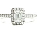 Dazzling 14K White Gold Emerald Cut 1.0 ctw Diamond Engagement Ring Size 6