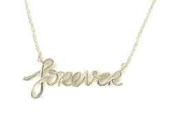 Tiffany & Co. Paloma Picasso Sterling 'Forever' Graffiti Pendant Necklace 16"