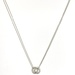 For a Radiant Look Platinum Circles Necklace 18"