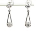 Classic Sophistication: Platinum 0.900% .15 ctw Diamond Earrings