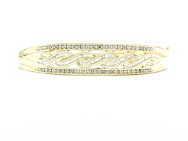 Elegant 10K Yellow Gold 1.0 ctw Diamond Bracelet 7"