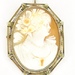  Embodiment of Grandeur: 14K Two-Tone Cameo Brooch/Pendant
