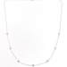  Graceful Look: 14K White Gold .15 ctw Diamonds by Yard Necklace 16" Necklace