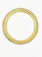 Stunning Aftermarket Omega 18K Yellow Gold Diamond Bezel 1.0 ctw for 36.2 mm
