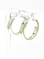 A Staple Piece: 925 Sterling Silver Hoop Earrings 