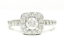 Elegant 10K White Gold 1.0 ctw Diamond Ring Size 7.5 
