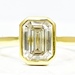 Captivating 18K Yellow Emerald Cut Lab Grown 1.75 ctw Diamond Ring Size 5.5