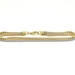 Simple Elegance: 18K Tri-Tone Bracelet 7.5" length
