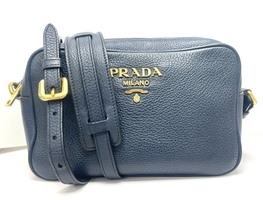 Stylish Prada Navy Blue Crossbody Camera Bag
