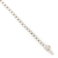 Crafted to Perfection: 14K White Gold 2.0 ctw Diamond Tennis Bracelet 7" LGD