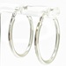 Stunning 10K White Gold Hoop Earrings