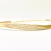  Refined Elegance: 18K Yellow Gold Diamond Bangle 7"  